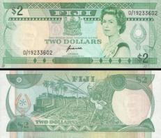 *2 fidžijské doláre Fidži 1995, P90a UNC - Kliknutím na obrázok zatvorte -